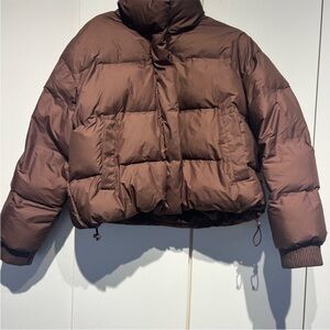Zara Brown Puffer Jacket